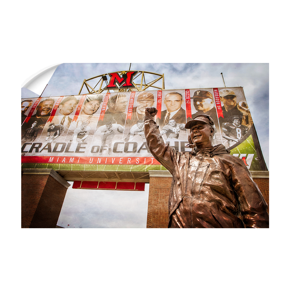 Miami RedHawks<sub>&reg;</sub> - Cradle of Coaches - College Wall Art#Canvas