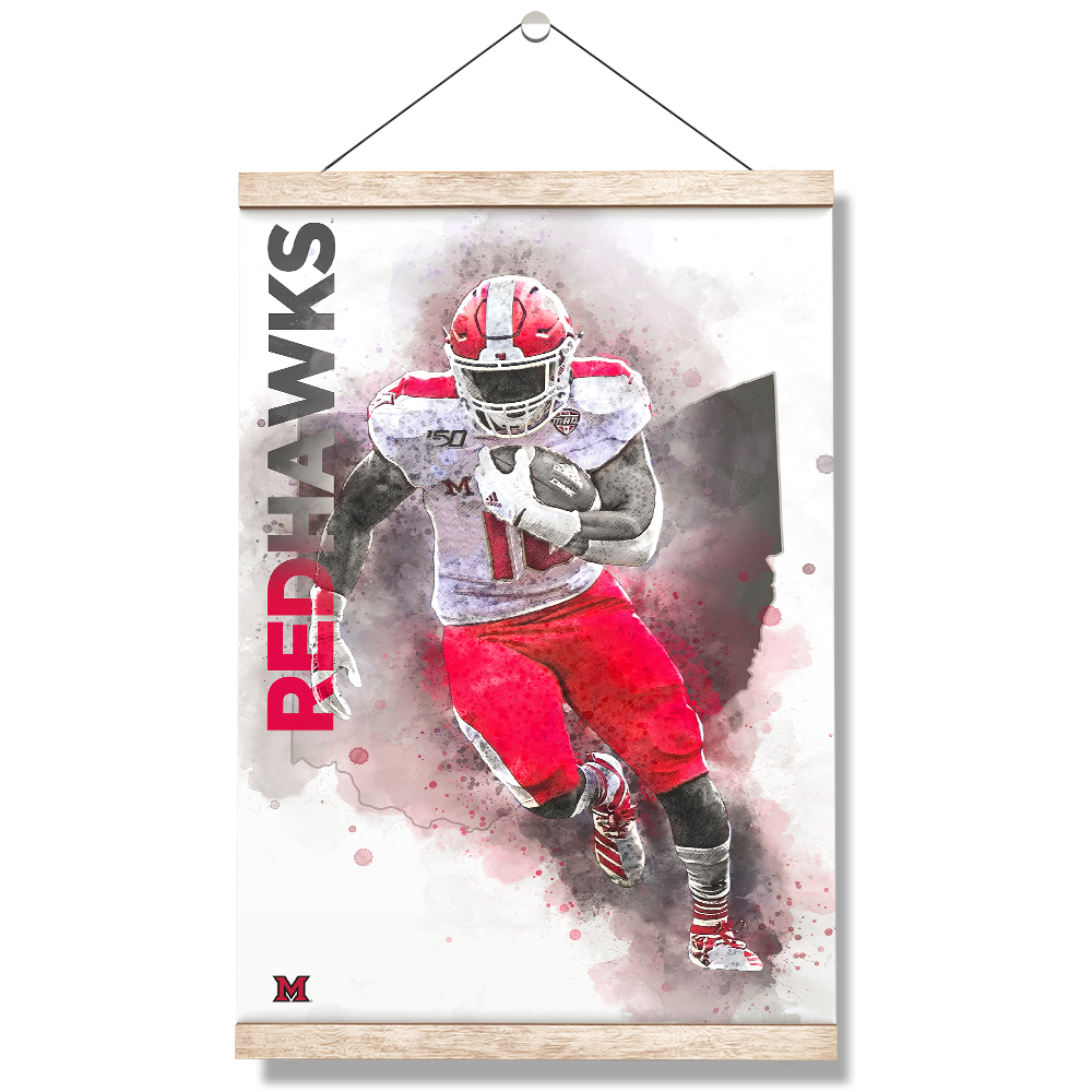 Miami RedHawks<sub>&reg;</sub> - Miami RedHawks<sub>&reg;</sub> Football - College Wall Art#Canvas