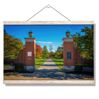 Miami RedHawks<sub>&reg;</sub> - Slant Gates - College Wall Art#Hanging Canvas