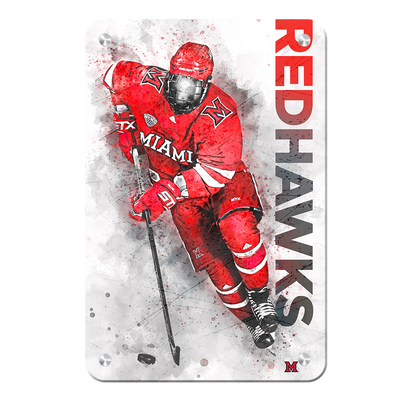 Miami RedHawks<sub>&reg;</sub> - RedHawks<sub>&reg;</sub> Hockey - College Wall Art#Metal