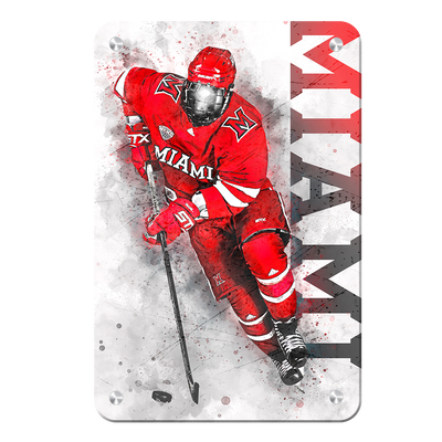 Miami RedHawks<sub>&reg;</sub> - Miami Hockey - College Wall Art#Metal