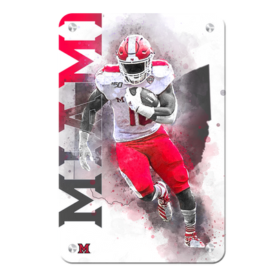 Miami RedHawks<sub>&reg;</sub> - Miami Football - College Wall Art#Metal