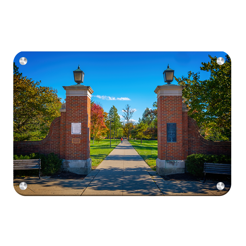 Miami RedHawks<sub>&reg;</sub> - Slant Gates - College Wall Art#Canvas