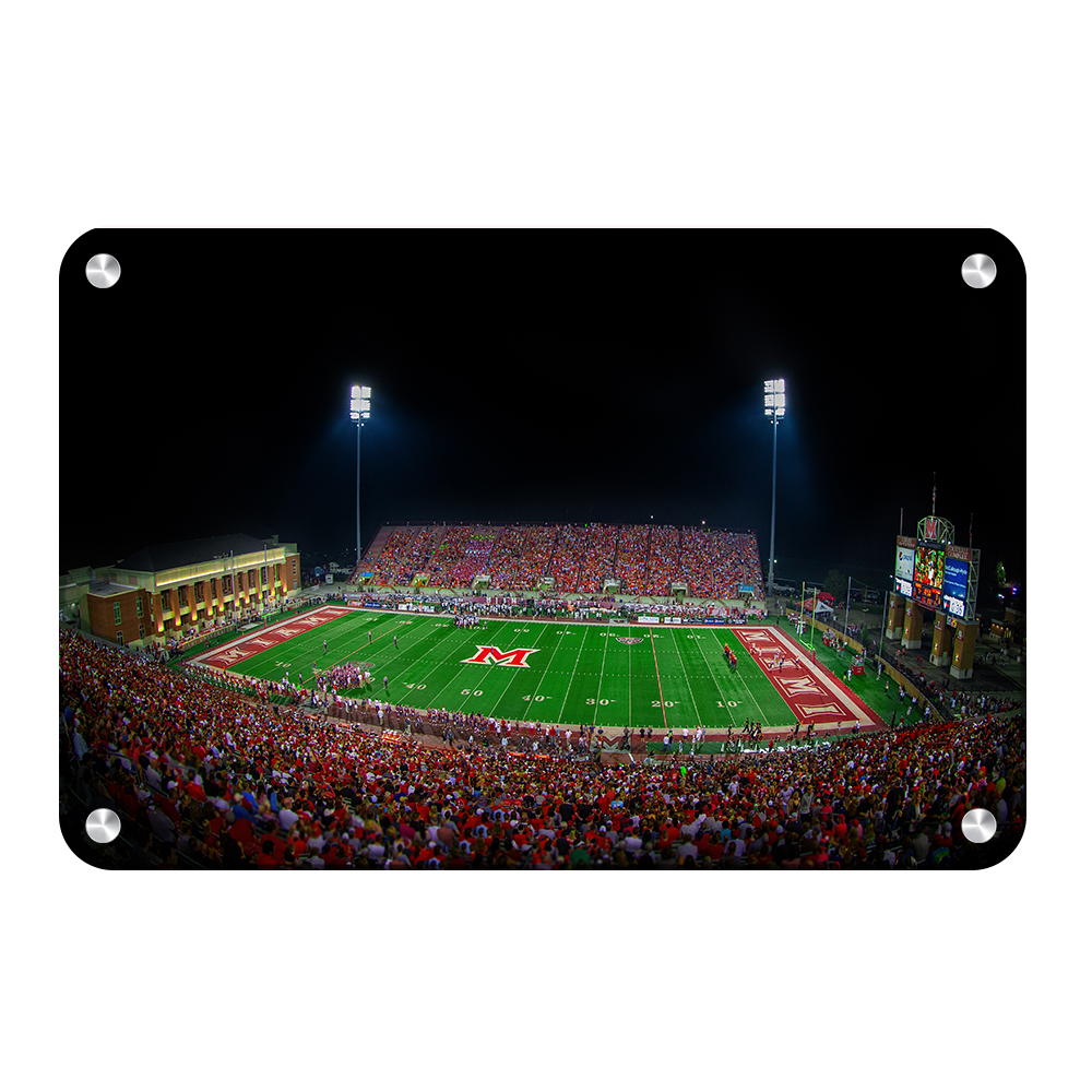 Miami RedHawks<sub>&reg;</sub> - Yager Stadium - College Wall Art#Canvas