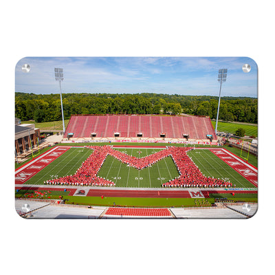 Miami RedHawks - Love and Honor Celebration Miami M - College Wall Art #Metal