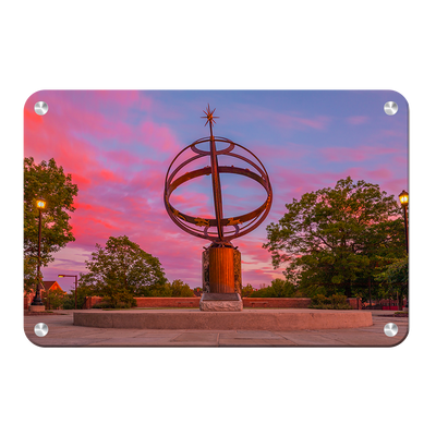 Miami RedHawks - Sundial Sunset - College Wall Art #Metal