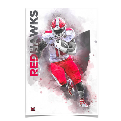 Miami RedHawks<sub>&reg;</sub> - Miami RedHawks<sub>&reg;</sub> Football - College Wall Art#Poster