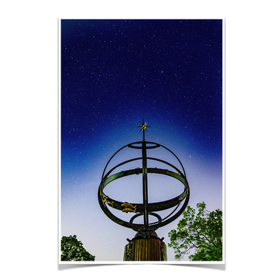 Miami RedHawks<sub>&reg;</sub> - Sundial Night Sky - College Wall Art#Poster