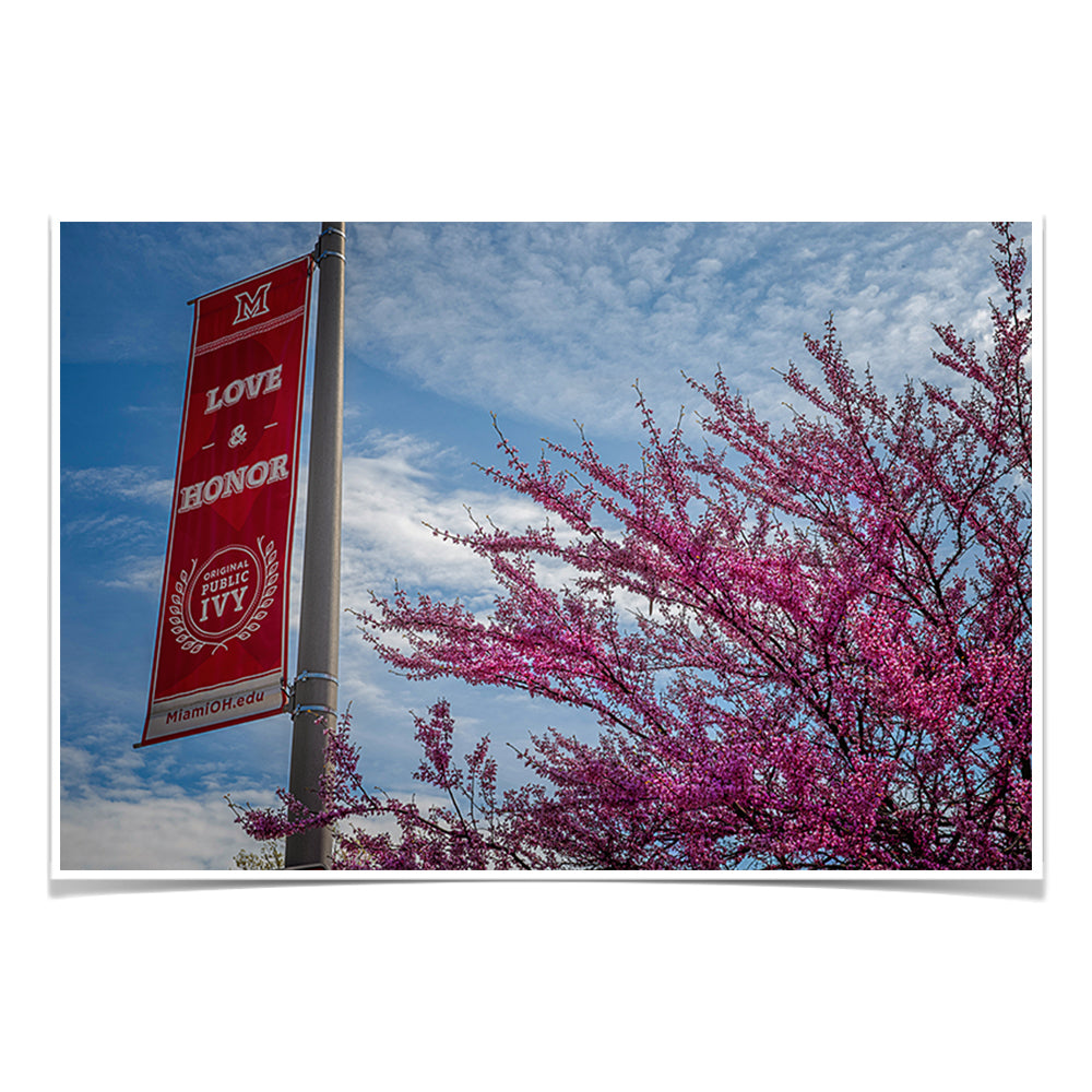 Miami RedHawks<sub>&reg;</sub> - Love and Honor - College Wall Art #Canvas