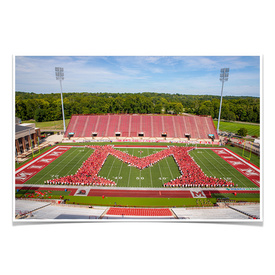 Miami RedHawks - Love and Honor Celebration Miami M - College Wall Art #Poster