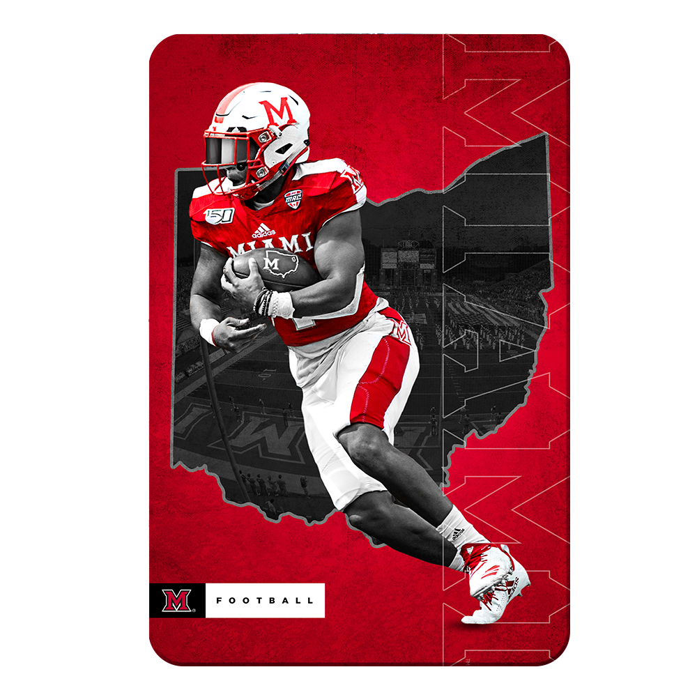 Miami RedHawks<sub>&reg;</sub> - MOH Football - College Wall Art#Canvas
