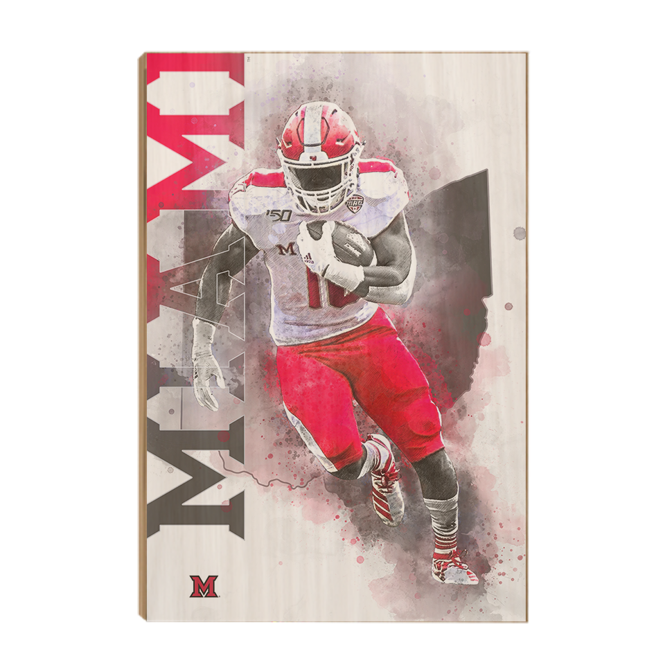 Miami RedHawks<sub>&reg;</sub> - Miami Football - College Wall Art#Canvas