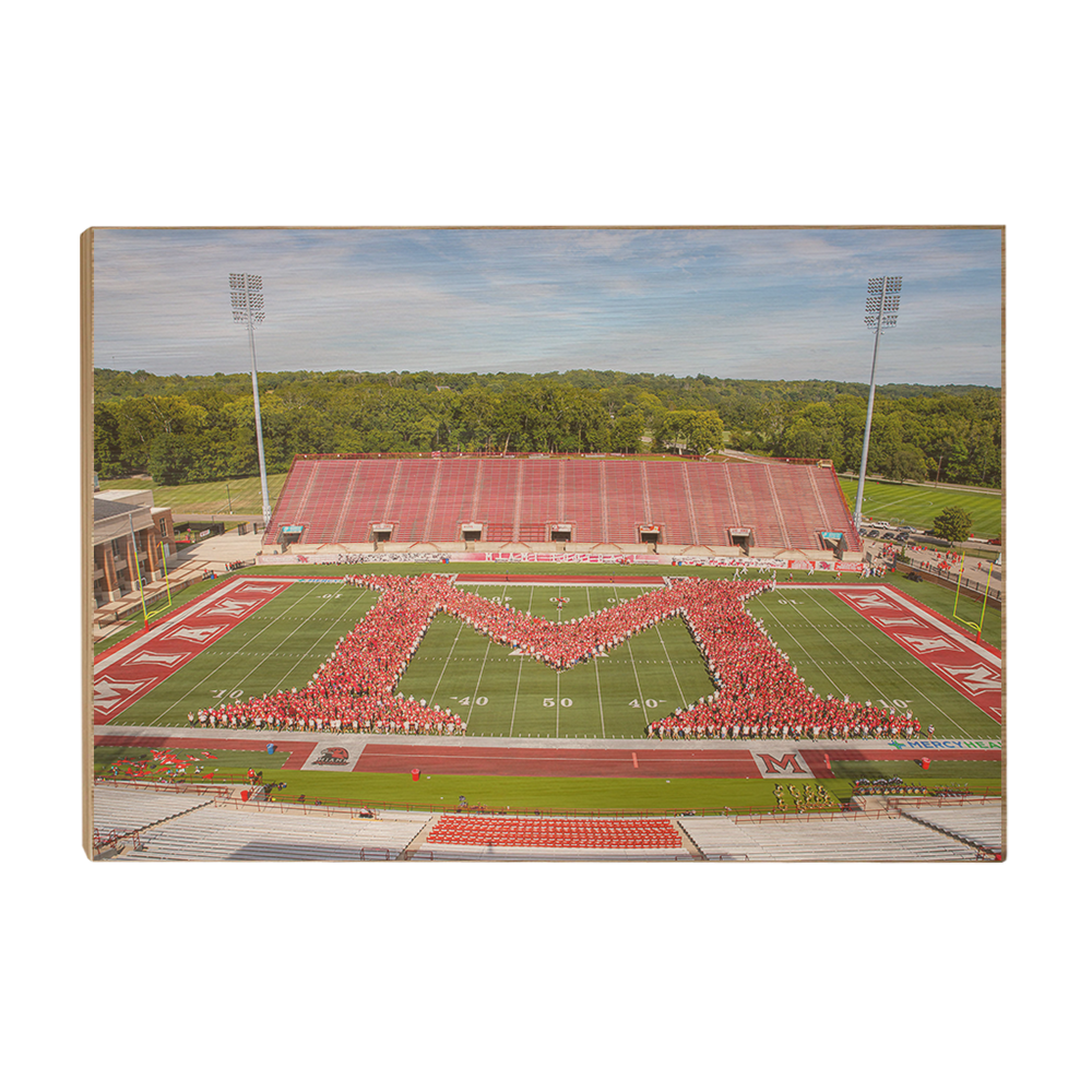 Miami RedHawks - Love and Honor Celebration Miami M - College Wall Art #Canvas
