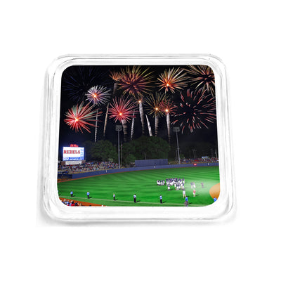 Ole Miss Rebels - More Fireworks Over Swayze Drink Coaster