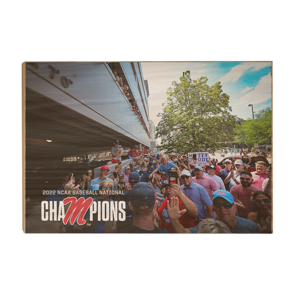 Ole Miss Rebels - CWS Walk of Champions - College Wall Art #Canvas