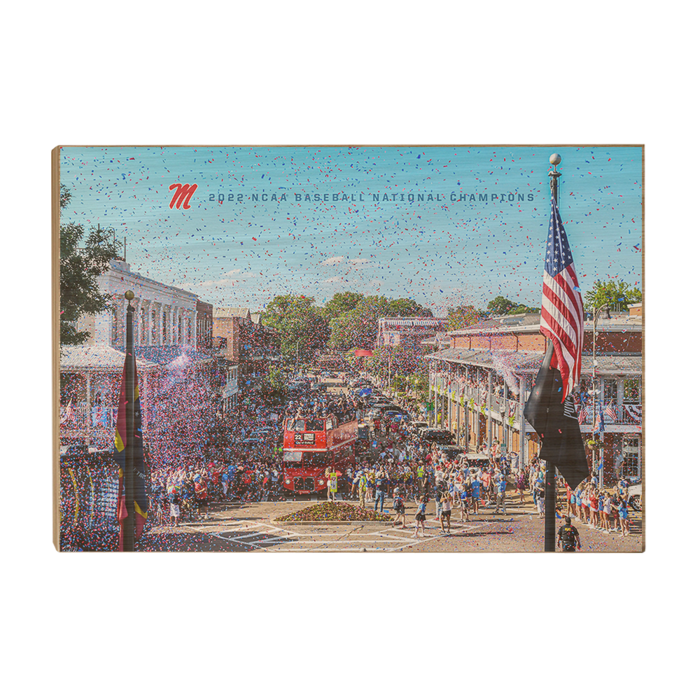 Ole Miss Rebels - 2022 Parade of Baseball National Champions - College Wall Art #Canvas