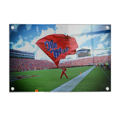 Ole Miss Rebels - Ole Miss Flag - College Wall Art #Acrylic