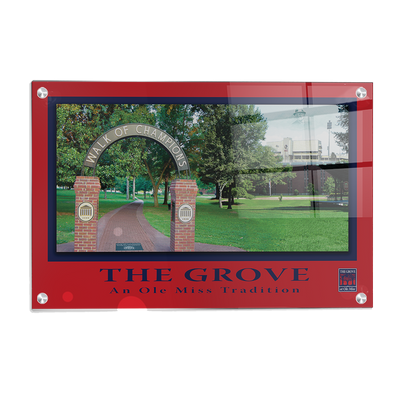 Ole Miss Rebels - The Grove an Ole Miss Tradition - College Wall Art #Acrylic