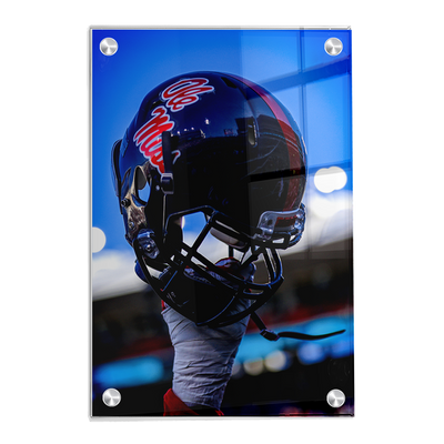 Ole Miss Rebels - Helmet Held High - College Wall Art #Acrylic