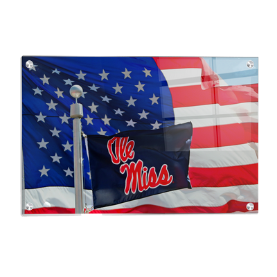 Ole Miss Rebels - Born in America - College Wall Art #Acrylic