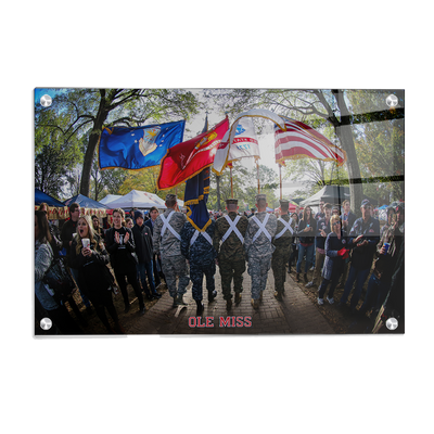 Ole Miss Rebels - Military Walk of Champions - College Wall Art #Acrylic