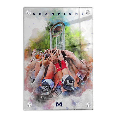 Ole Miss Rebels - SEC Champs Paint - College Wall Art #Acrylic