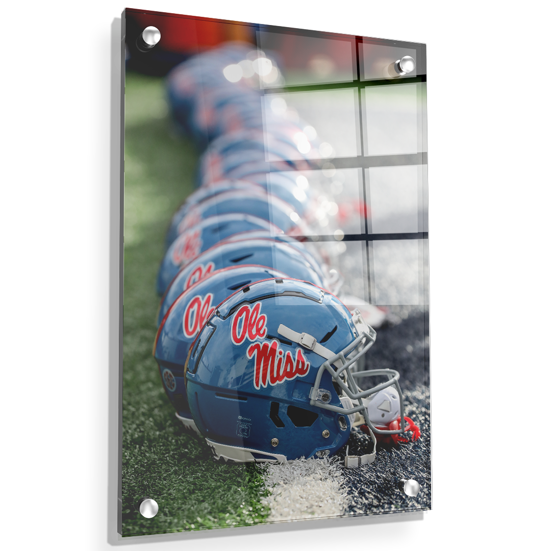 Ole Miss Rebels - Ole Miss Football Helmets - College Wall Art #Canvas