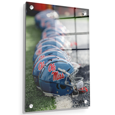 Ole Miss Rebels - Ole Miss Football Helmets - College Wall Art #Acrylic