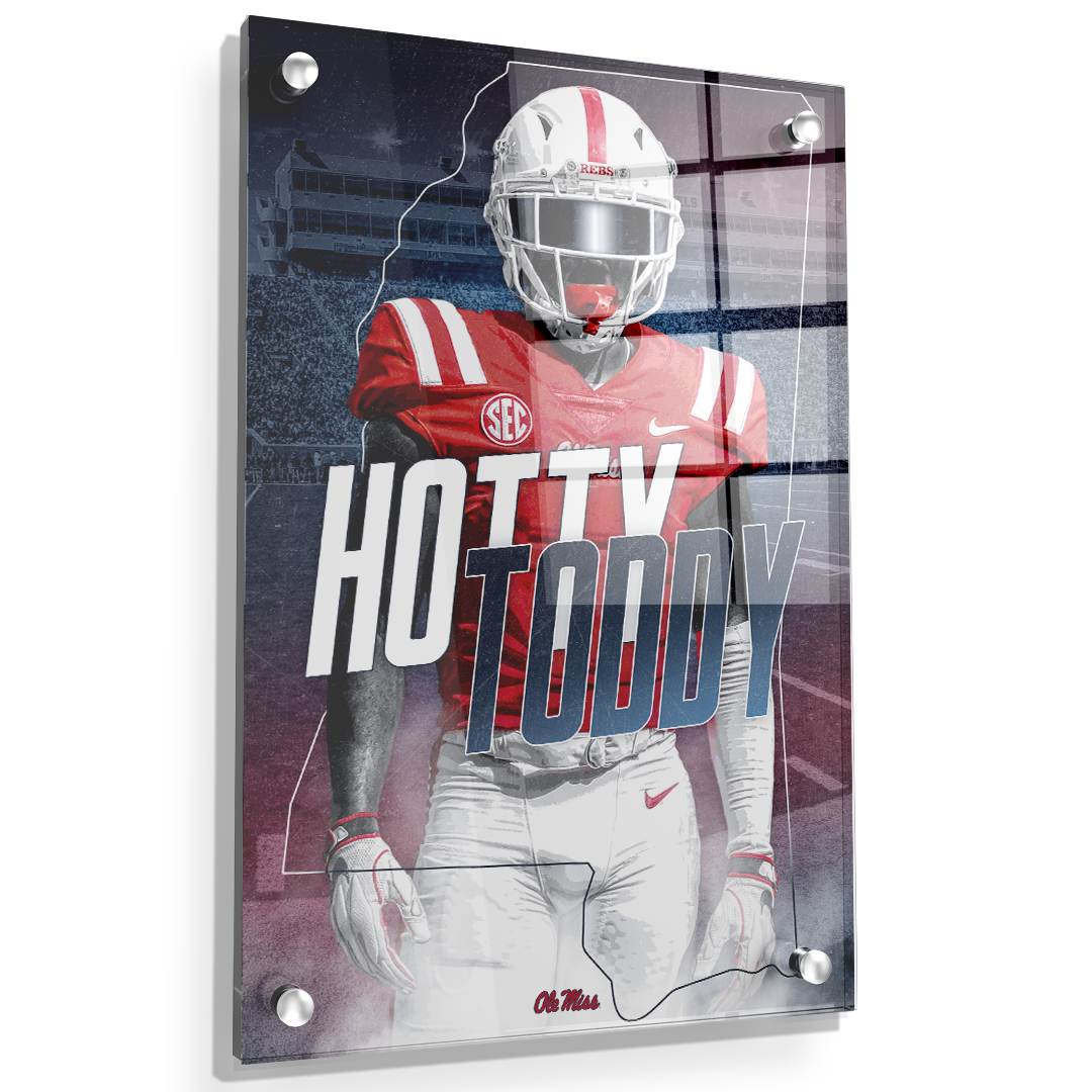 Ole Miss Rebels - Hotty Toddy - College Wall Art #Canvas