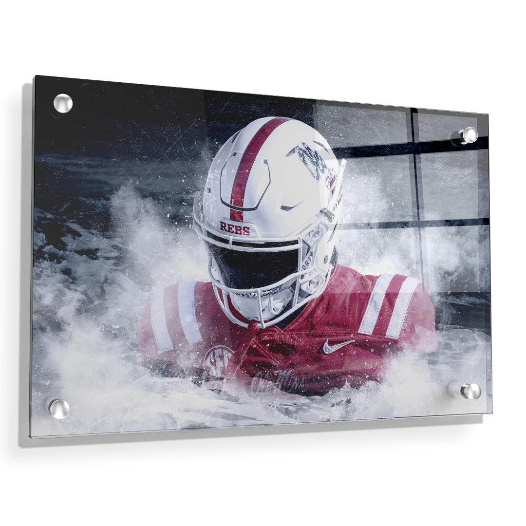 Ole Miss Rebels - Blood In The Water - College Wall Art #Canvas