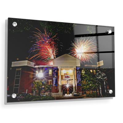 Ole Miss Rebels - Oxford University Stadium Fireworks - College Wall Art #Acrylic