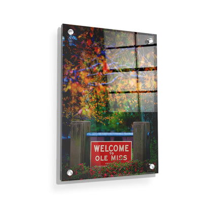 Ole Miss Rebels - Welcome to Ole Miss - College Wall Art #Acrylic