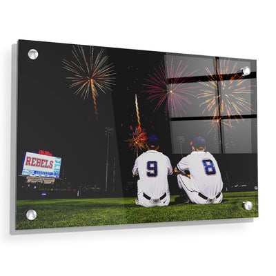 Ole Miss Rebels - Ole Miss Baseball Fireworks -College Wall Art #Acrylic