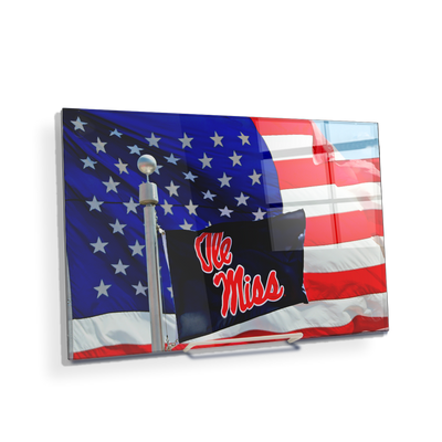 Ole Miss Rebels - Born in America - College Wall Art #Acrylic Mini