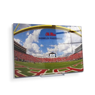 Ole Miss Rebels - End Zone Rebel Football - College Wall Art #Acrylic Mini