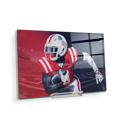 Ole Miss Rebels - Red White Blue Rebs - College Wall Art #Acrylic Mini