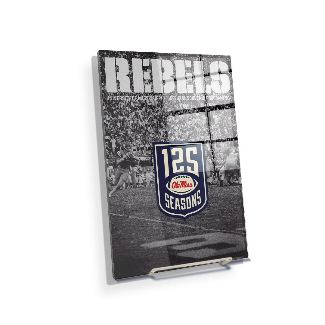 Ole Miss Rebels - REBELS 125 Years - College Wall Art #Acrylic Mini