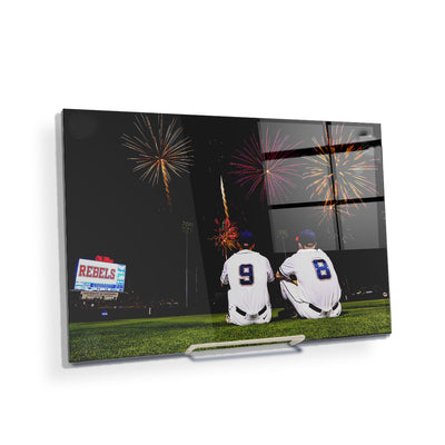 Ole Miss Rebels - Ole Miss Baseball Fireworks -College Wall Art #Acrylic Mini