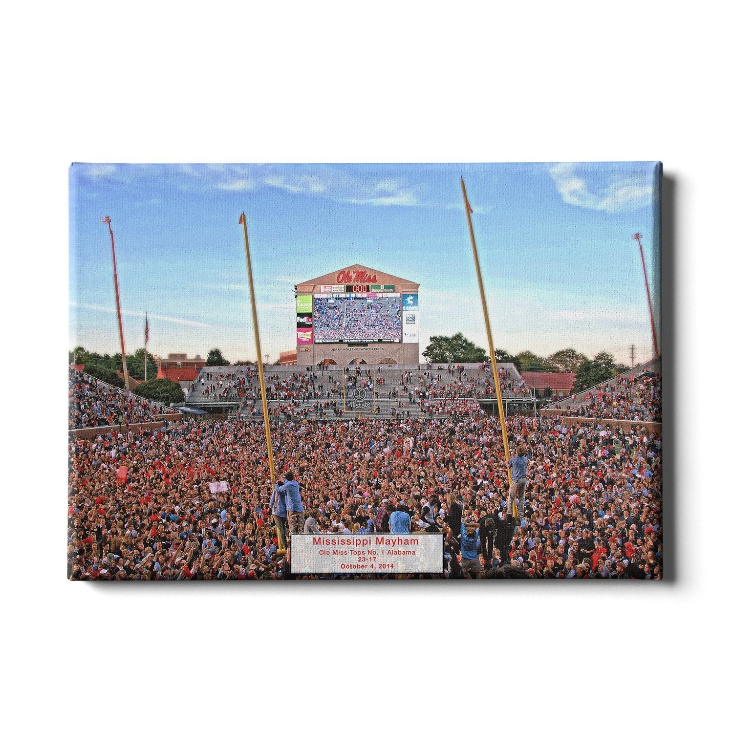 Ole Miss Rebels - Mississippi Mayhem - College Wall Art #Canvas