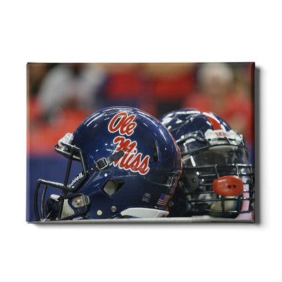 Ole Miss Rebels - Ole Miss Helmet - College Wall Art #Canvas