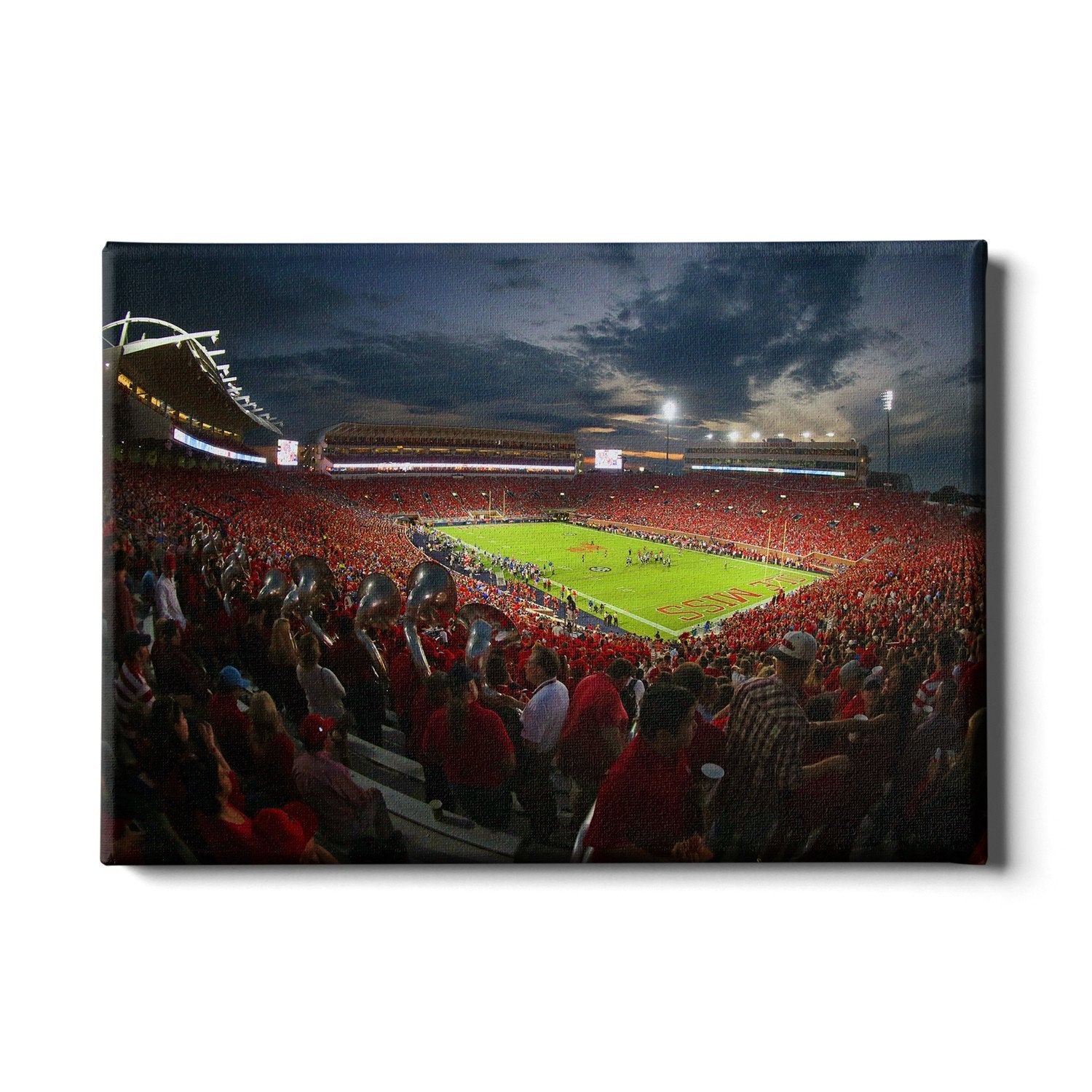 Ole Miss Rebels - Sunset Over Vaught-Hemingway - College Wall Art #Canvas