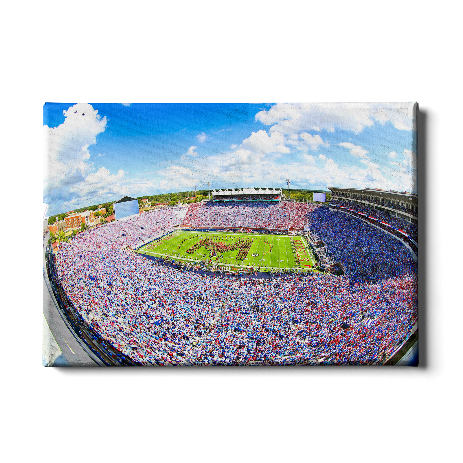 Ole Miss Rebels - Powder Blue Game - College Wall Art #Canvas