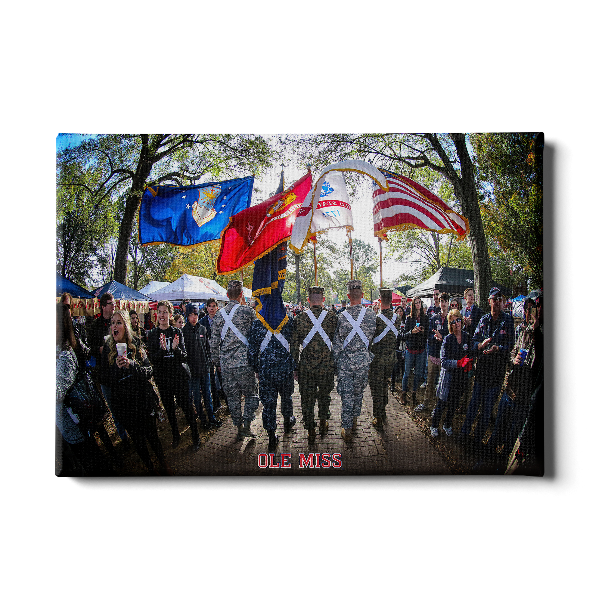 Ole Miss Rebels - Military Walk of Champions - College Wall Art #Canvas