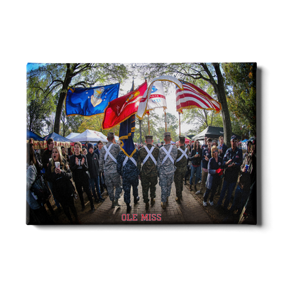 Ole Miss Rebels - Military Walk of Champions - College Wall Art #Canvas