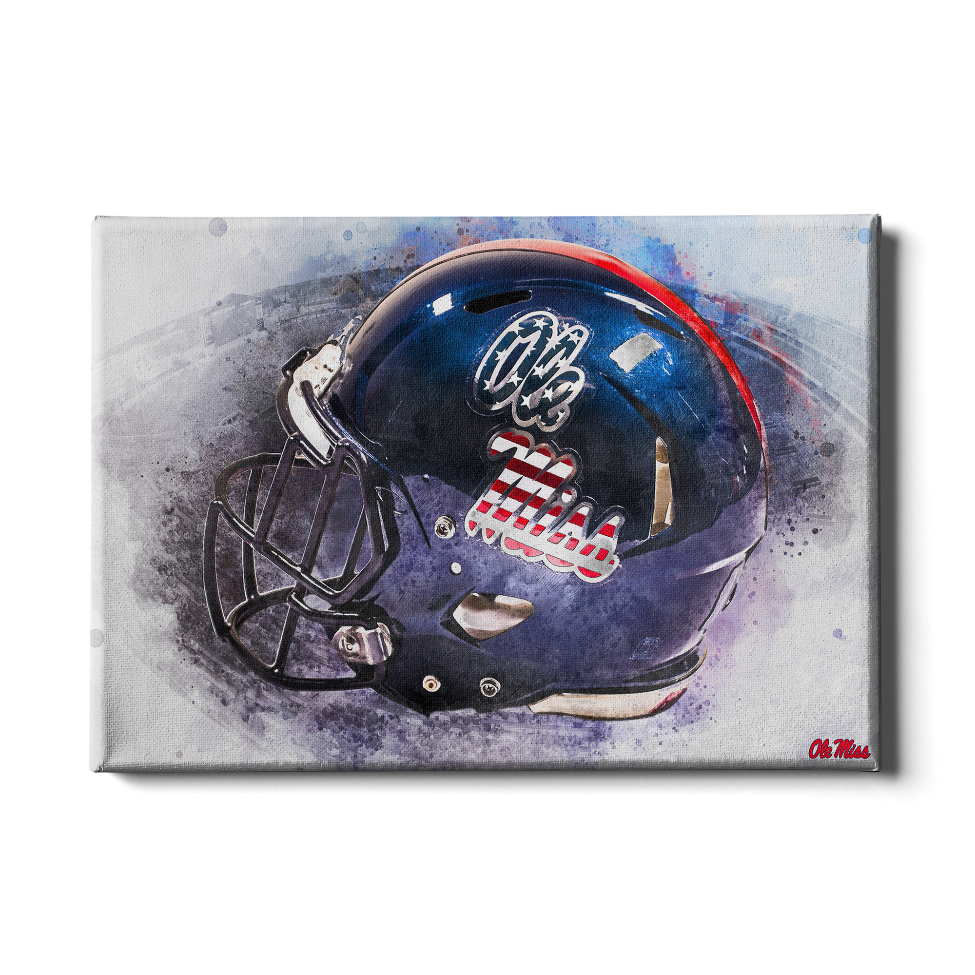 Ole Miss Rebels - Military Appreciation Day Helmet - College Wall Art #Canvas