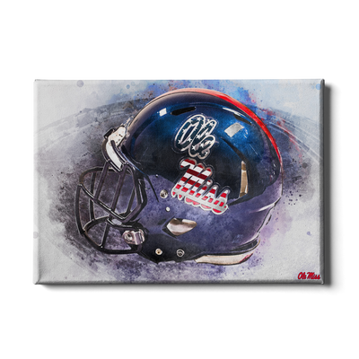 Ole Miss Rebels - Military Appreciation Day Helmet - College Wall Art #Canvas