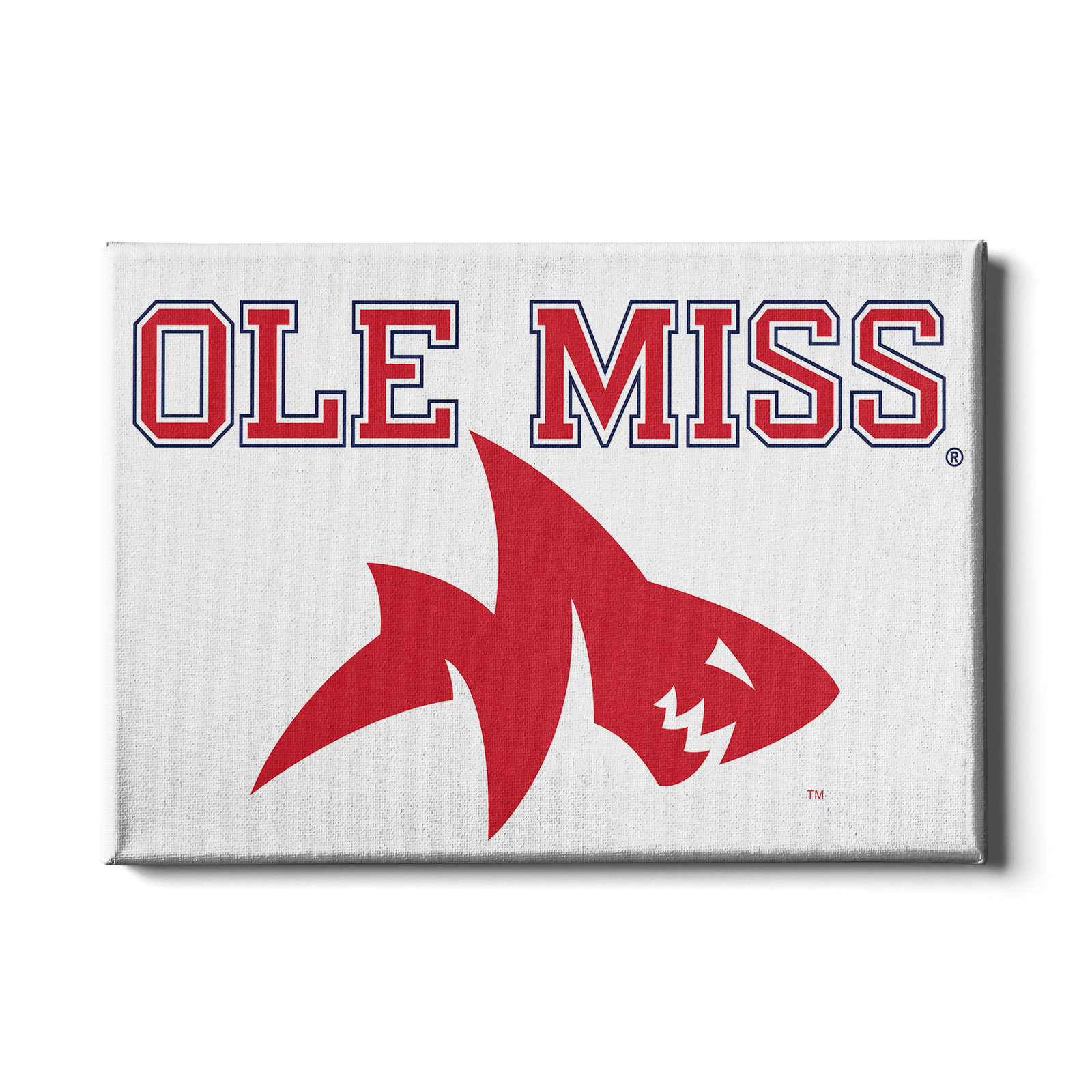 Ole Miss Rebels - Ole Miss Land Shark - College Wall Art #Canvas