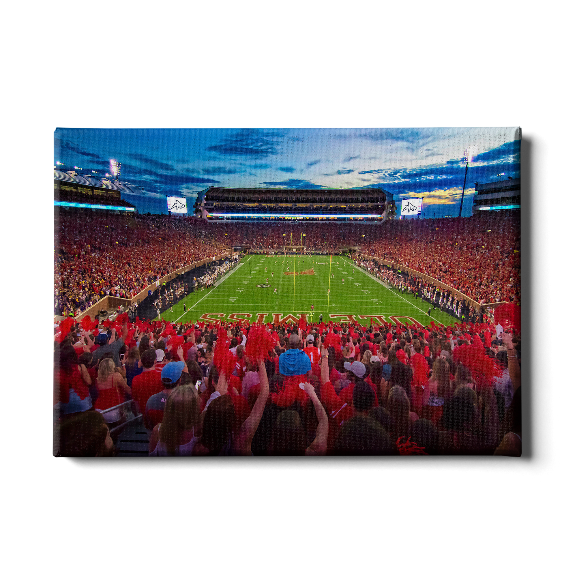 Ole Miss Rebels - Land Shark Sunset - College Wall Art #Canvas