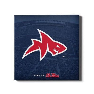 Ole Miss Rebels - Fins Up Ole Miss - College Wall Art #Canvas