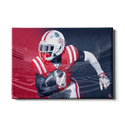 Ole Miss Rebels - Red White Blue Rebs - College Wall Art #Canvas